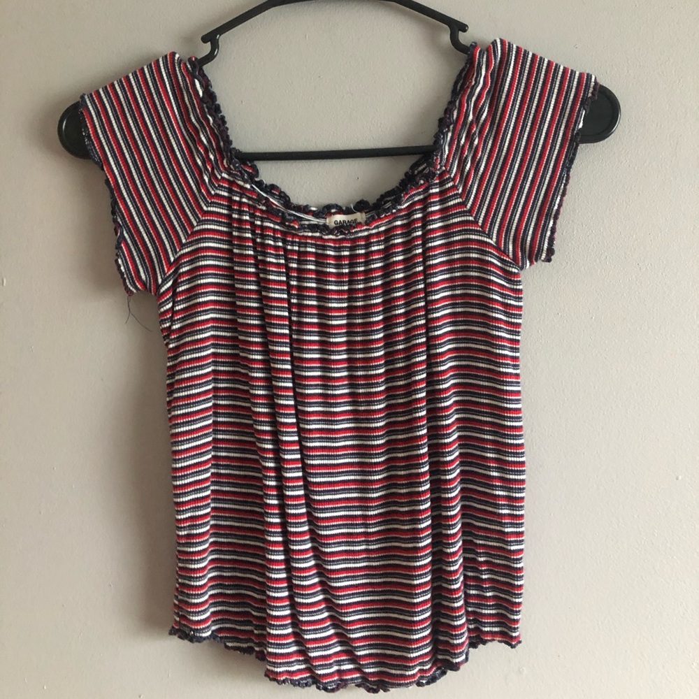 GARAGE off the shoulder top